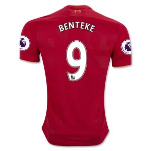 Liverpool Home 2016-17 BENTEKE 9 Soccer Jersey Shirt