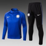 2017/18 INTER MILAN BLUE SOCCER SWEATER HOODIES UNIFORM