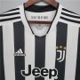 Juventus 21-22 Home White&Black Soccer Jersey Long Sleeve Football Shirt