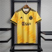 Ajax 23/24 Away Yellow Soccer Jersey Football Shirt