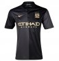 13-14 Manchester City #16 KUN AGUERO Away Soccer Shirt