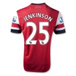 13/14 Arsenal #25 Jenkinson Home Red Soccer Jersey Shirt