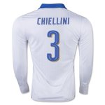 Italy LS Away 2016 CHIELLINI #3 Soccer Jersey
