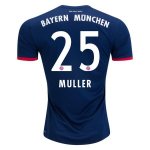 Bayern Munich Away 2017/18 Muller #25 Soccer Jersey Shirt