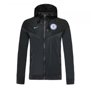 2019-20 Chelsea Black Woven Windrunner