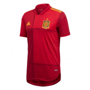 Spain Euro 2020 Home Red Soccer Jersey Football Shirt (Player Version)
