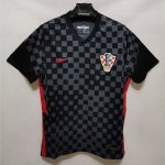 Croatia Soccer Shirt 2020-21 Away Black Soccer Jersey
