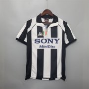 Juventus 97-98 Retro Soccer Jersey Home White&Black Football Shirt