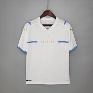 Uruguay 2021 Away Kit White Soccer Jersey Football Shirt