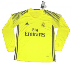 Real Madrid Green Goalkeeper 2016/17 LS Soccer Jersey Shirt