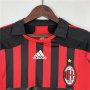 AC Milan 07-08 Home Retro Soccer Jersey Long Sleeve Football Shirt