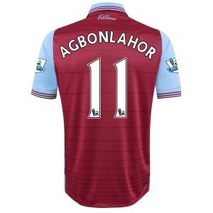 Aston Villa 2015-16 Home AGBONLAHOR #11 Soccer Jersey