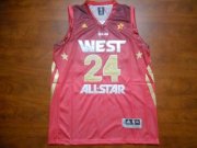 2012 NBA All-Star Los Angeles Lakers Kobe Bryant #24 Red Jersey