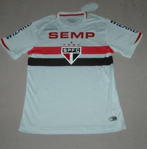 Sao Paulo 14/15 White Home Soccer Jersey