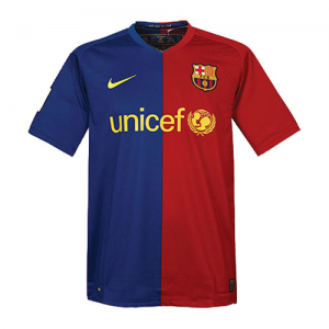 08-09 BARCELONA RETRO SOCCER JERSEY SHIRT