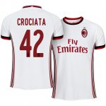 AC Milan Away 2017/18 Giovanni Crociata #42 Soccer Jersey Shirt