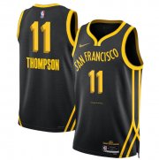 Thompson Warriors Black NBA Jersey