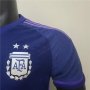 Argentina World Cup 2022 Away Purple Soccer Jersey Football Shirt (Player Version)