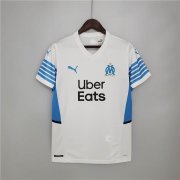 Olympique de Marseille 21-22 Home White Soccer Jersey Football Shirt