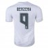 Real Madrid Home 2015-16 BENZEMA #9 Soccer Jersey