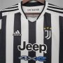 Juventus 21-22 Home White&Black Soccer Jersey Football Shirt