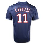 12/13 PSG #11 Lavezzi Home Soccer Jersey Shirt