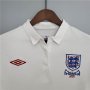 2010 England Home White Retro Soccer Jersey Football Shirt