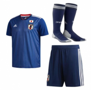 Kids Japan Home 2018 World Cup Soccer Kit(Shirt+Shorts+Socks)