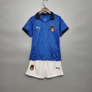 Euro 2020 Italy 2020-21 Kids Home Blue Soccer Kit(Shirt+Shorts)