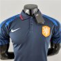 2022 Netherlands Royal Blue Soccer Polo Shirt