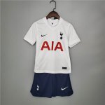 Kids/Youth Tottenham Hotspur 20-21 Home White Soccer Kit(Shirt+Shorts)