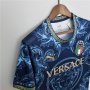2022 Italy Puma X Versace Blue Soccer Jersey Football Shirt
