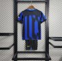 KIDS INTER MILAN 23/24 HOME FOOTBALL KIT(Shirt+Shorts)