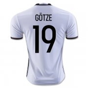 Germany Home 2016 GOTZE #19 Soccer Jersey