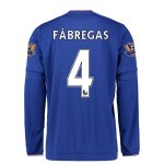 Chelsea LS Home 2015-16 FABREGAS #4 Soccer Jersey