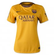 Barcelona 2015-16 Away Women's Soccer Jersey Yellow