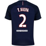 PSG Home 2016-17 2 T. SILVA Soccer Jersey Shirt
