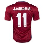 Atletico Madrid Home 2015-16 JACKSON M. #11 Soccer Jersey