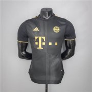 Bayern Munich 21-22 Away Black Soccer Jersey Football Shirt (Player Version)