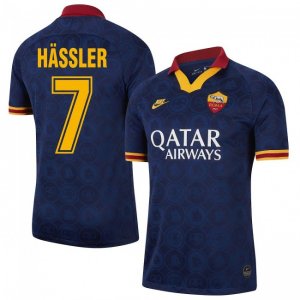 2019-20 AS Roma Third Navy #7 Hassler Soccer Shirt Jersey