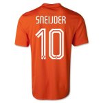 NETHERLANDS 2014/15 HOME SOCCER SHIRT #10 SNEIJJDER