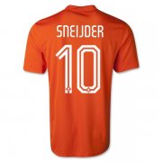 NETHERLANDS 2014/15 HOME SOCCER SHIRT #10 SNEIJJDER