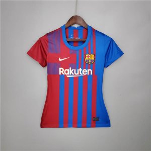 Barcelona 21-22 Soccer Kit Home Blue Women\'s Soccer Jersey Football Shirt