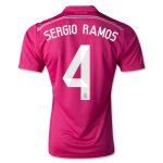 Real Madrid 14/15 SERGIO RAMOS #4 Away Soccer Jersey
