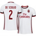 AC Milan Away 2017/18 Mattia De Sciglio #2 Soccer Jersey Shirt