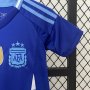 Kids Copa America 2024 Argentina Away Soccer Kit(Shirt+Shorts)