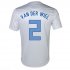 2013 Netherlands #2 Van Der Wiel Away White Jersey Shirt