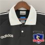 Colo-Colo Retro Soccer Jersey 92/93 Black Away Football Shirt
