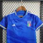 Kids Italy 2023 Home Blue Football Kit (Shirt+Shorts)