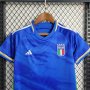 Kids Italy 2023 Home Blue Football Kit (Shirt+Shorts)